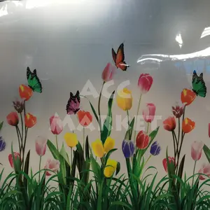 Fiber Pelapis Pagar TULIP PUTIH Plat Penutup Tutup Plastik Piber Viber