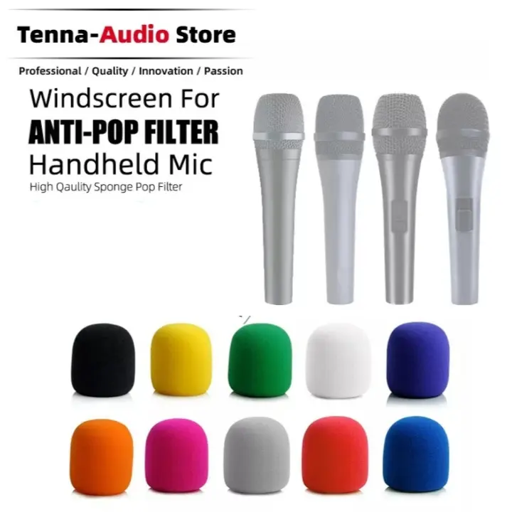 Busa mic genggam karaoke spons penutup mikrofon cover windscreen Microphone Wireless 0