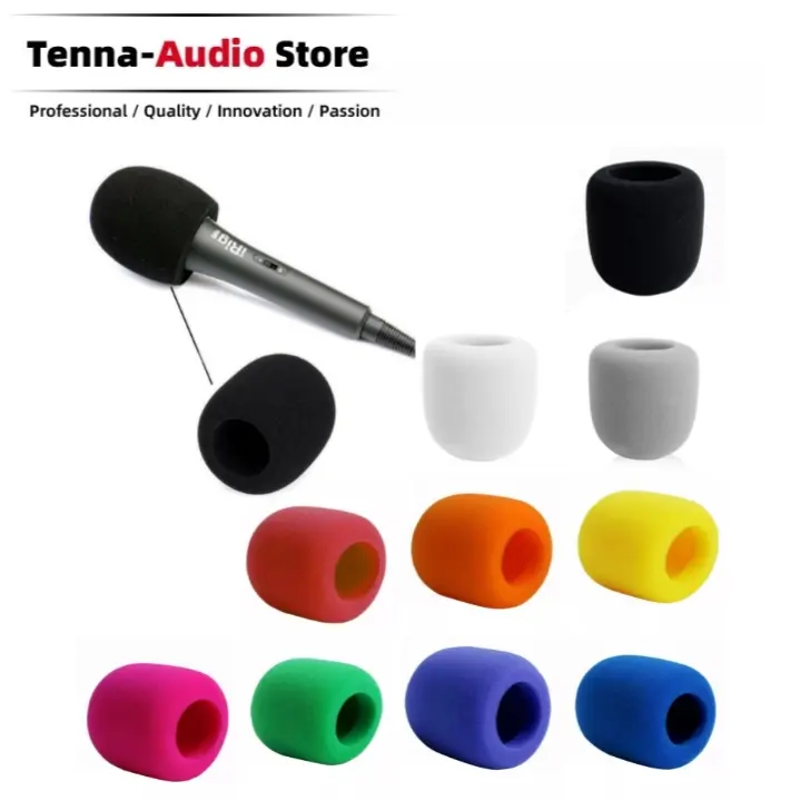 Busa mic genggam karaoke spons penutup mikrofon cover windscreen Microphone Wireless 1