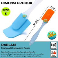 Gambar Spatula Silikon Kecil Food Grade Spatulla Silicone Kualitas Bagus dari jualjemuran Kota Tangerang Selatan 3 Tokopedia