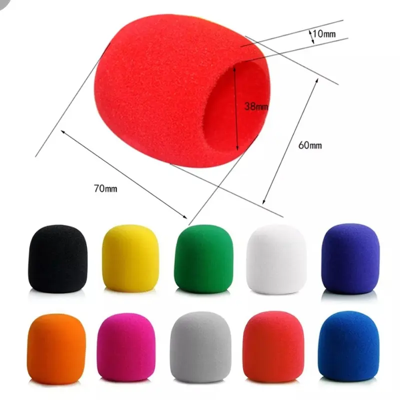 Busa mic genggam karaoke spons penutup mikrofon cover windscreen Microphone Wireless 2