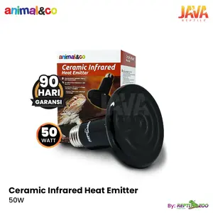 Animal&co Ceramic Infrared Heat Emitter 50Watt Lampu Penghangat Reptil