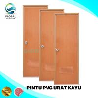 Gambar Pintu Kamar Mandi PVC ( Pintu Pvc Polos ) - Cream + P. Kayu dari Global Samudra Kota Tangerang 2 Tokopedia