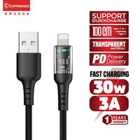 Gambar COPPER Kabel Data Transparan 30W/3A CP5004 Type C / Lightning | Fast Charging - Lightning dari Copper Samarinda Official Kota Samarinda 1 Tokopedia
