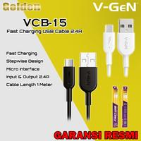 Gambar V-Gen Vgen VCB-15 Kabel Charger Kabel Data Micro USB Fast Charging - Hitam dari Golden Celluler Kota Administrasi Jakarta Pusat 1 Tokopedia