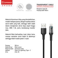Gambar COPPER Kabel Data Transparan 30W/3A CP5004 Type C / Lightning | Fast Charging - Lightning dari Copper Samarinda Official Kota Samarinda 4 Tokopedia