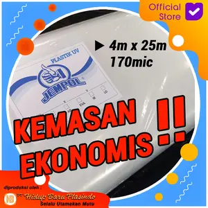 Plastik UV Greenhouse Merk JEMPOL - 4meter x 25meter x 170micron