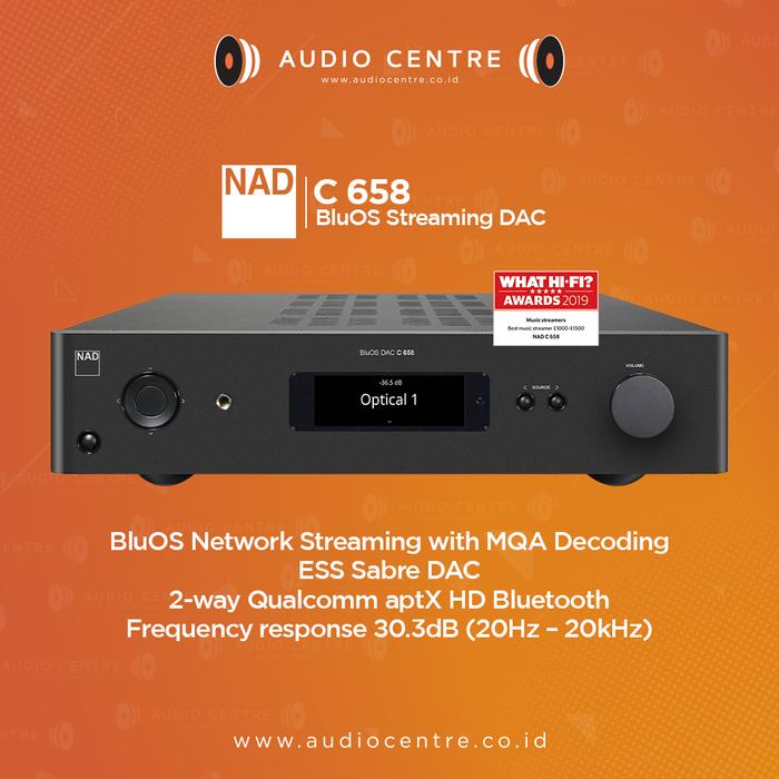 Gambar NAD C658 / C 658 BluOS Streaming DAC / nad c658 dari Audio Centre Official Kota Administrasi Jakarta Barat Tokopedia