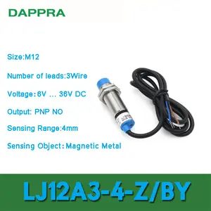 LJ12A3-4-Z/BY M12 4MM PNP NO Inductive Proximity Sensor OB32