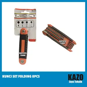 Kunci Set Folding 8 Pcs / Kunci L Set Lipat
