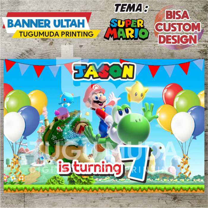Jual Cetak Banner Backdrop Spanduk Ultah Ulang Tahun Anak MARIO BROS Jual Cetak Banner Backdrop Spanduk Ultah Ulang Tahun Anak MARIO BROS