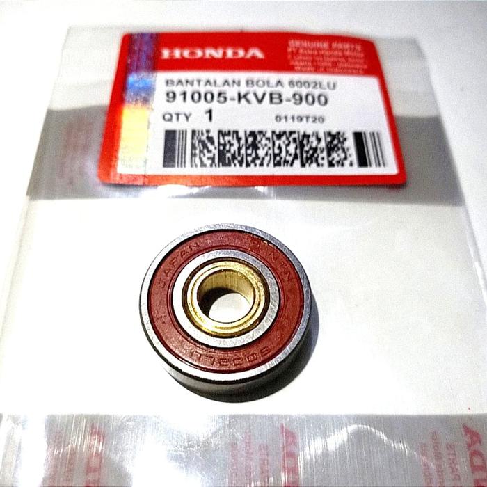 Gambar BEARING LAHER BAK CVT BOS KUNINGAN BEAT VARIO SCOOPY SPACY 6002LU KVB dari PM shopl Kota Bekasi Tokopedia