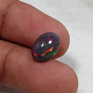 BATU KALIMAYA BLACK OVAL ASLI KEMBANG JARONG