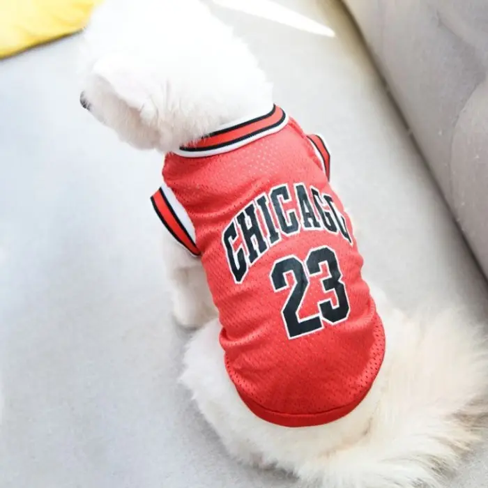 Baju Anjing / Baju Kucing Model Basket Chicago 23 Bahan Premium