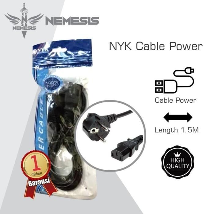 Gambar Kabel Power PC/Komputer/CPU/Printer/UPS/Power Supply/LCD/Monitor NYK - 1.5M dari BORONG KOMPUTER Kota Administrasi Jakarta Barat Tokopedia