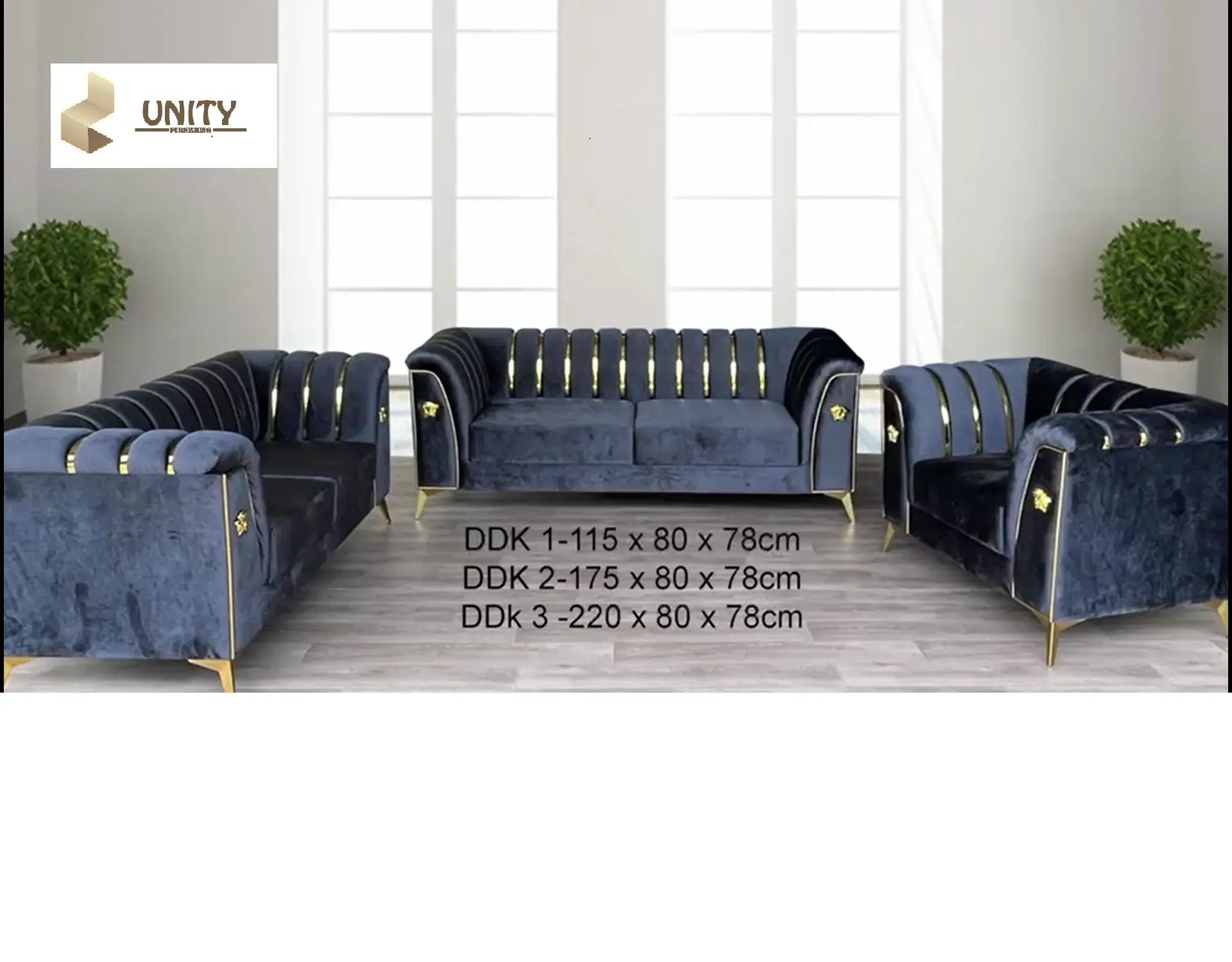 Sofa Ruang Tamu Mewah Modern dudukan 3-2-1