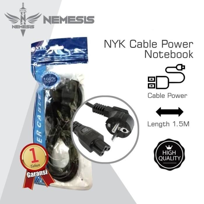 Gambar Kabel power adaptor laptop/notebook 3 lubang - 1.5m Tebal NYK - 1.5M dari BORONG KOMPUTER Kota Administrasi Jakarta Barat Tokopedia