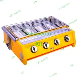 NIKO NK~GR4 Kompor Panggangan Sate BBQ 4 Tungku ~ BBQ Grill Gas Stove