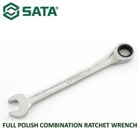 Gambar KUNCI RING PAS 22 MM 43214 FULL POLISH COMBINATION RATCHET WRENCH SATA dari SATA OS Kota Administrasi Jakarta Utara 4 Tokopedia