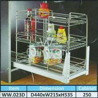 Gambar PROMO !!! Rak Tarik Stainless WINSTON Rack 3 Can 45 WW 23 D Drawer dari Winston-Ok Interior Kota Tangerang Selatan 3 Tokopedia