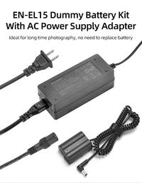 Gambar Kingma Dummy Battery + Indoor Power Adaptor EN-EL15 dari Sentra Digital Kota Surabaya 4 Tokopedia