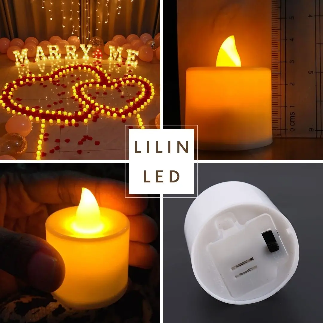 Lampu Lilin LED TERMASUK BATERAI - Lilin ELEKTRIK Dekorasi Lampu Natal