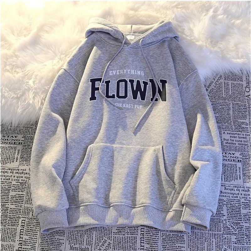 Everything Flown Hoodie Unisex Bahan Fleece Sweater Hodie Wanita Pria 3