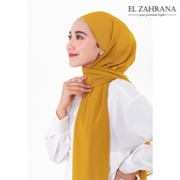 Gambar EL ZAHRANA PASHMINA CERUTY BABYDOLL PASMINA POLOS CERUTI BABYDOL - Putih dari El Zahrana Kab. Gresik 5 Tokopedia