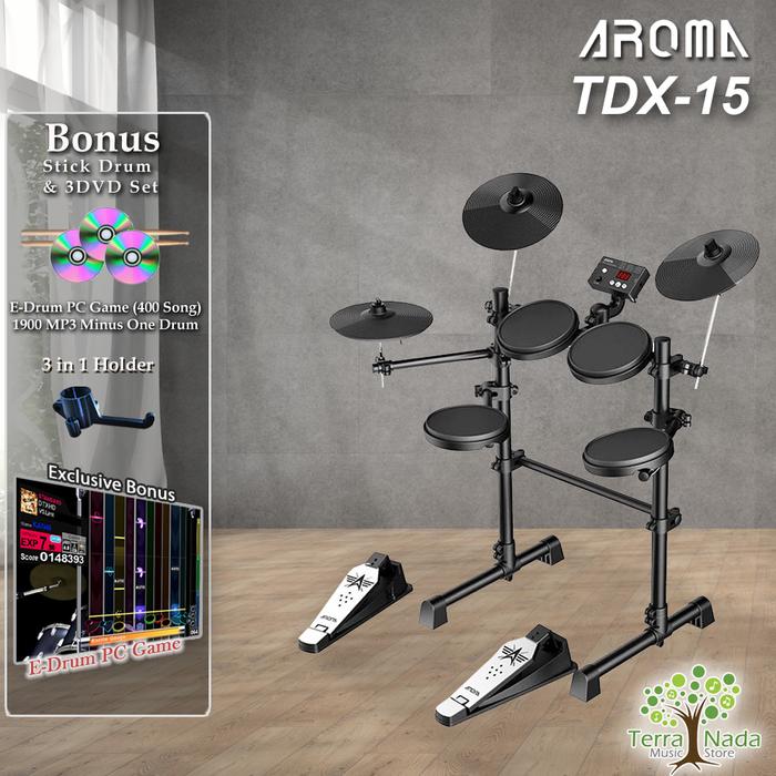 Gambar Drum Elektrik Aroma TDX-15 / TDX15 / TD X15 Electric Drum dari Terra Nada Kota Bekasi Tokopedia