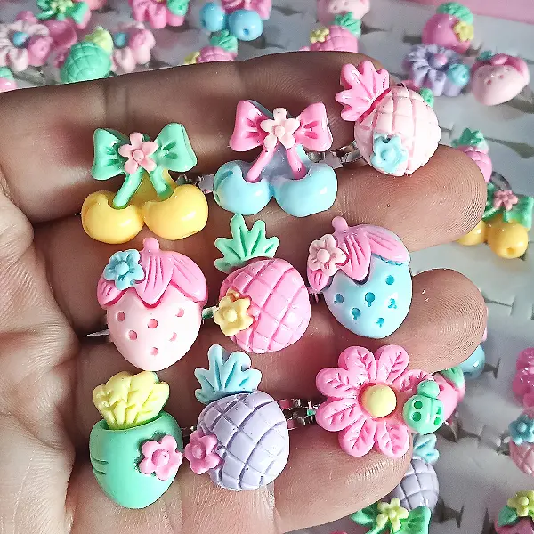 Cincin Mainan anak perempuan motif karakter 2