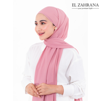 Gambar EL ZAHRANA PASHMINA CERUTY BABYDOLL PASMINA POLOS CERUTI LIGHT - Putih dari El Zahrana Kab. Gresik 4 Tokopedia