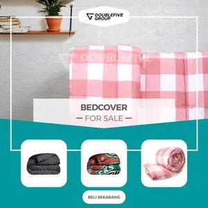Bed Cover Tanpa Spray - Bed Cover Murah - Bed Cover 120X200 cm Halus