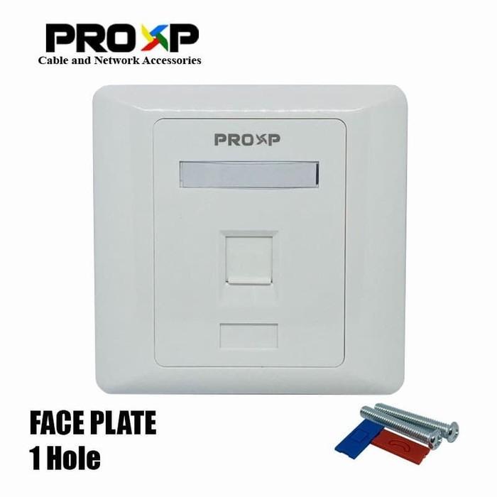 Gambar Face Plate - Face Panel RJ45-RJ11 PROXP 1 Hole dari BORONG KOMPUTER Kota Administrasi Jakarta Barat Tokopedia