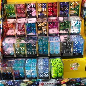 Chessex 16mm d6 Luminary Dice Block isi 12 dadu Glows in the Dark Dice