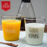 Gambar GOOD MORNING BREAKFAST CUP GELAS KOPI TEH SUSU COFFEE MILK JUICE GLASS - 400 BLACK WORDS dari Toso Mart Kota Administrasi Jakarta Pusat 4 Tokopedia