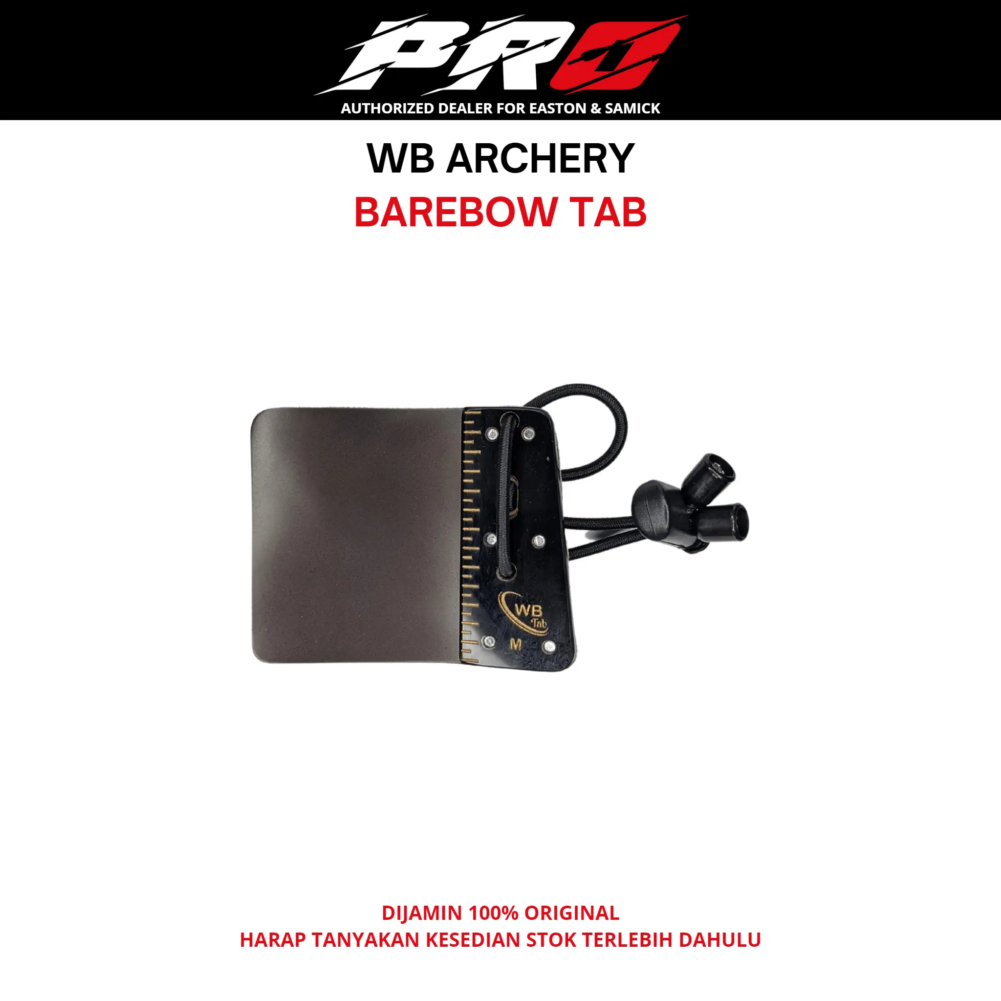 WB FINGER TAB BAREBOW - PELINDUNG JARI BUSUR BAREBOW PANAHAN - KULIT LOKAL - FINGERTAB