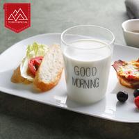 Gambar GOOD MORNING BREAKFAST CUP GELAS KOPI TEH SUSU COFFEE MILK JUICE GLASS - 400 BLACK WORDS dari Toso Mart Kota Administrasi Jakarta Pusat 3 Tokopedia