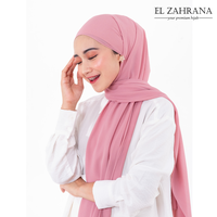 Gambar EL ZAHRANA PASHMINA CERUTY BABYDOLL PASMINA POLOS CERUTI LIGHT - Putih dari El Zahrana Kab. Gresik 3 Tokopedia