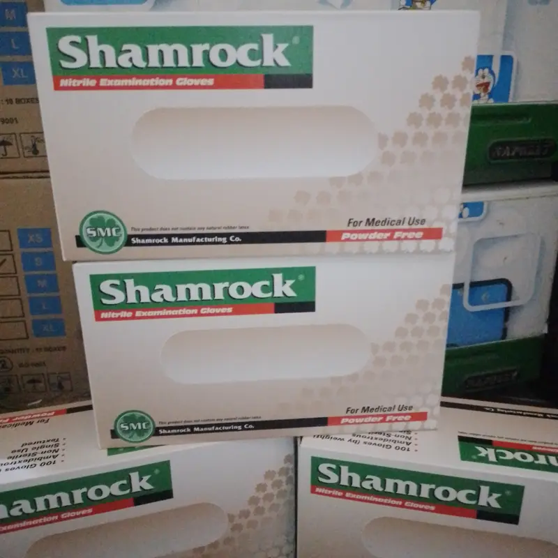 sarung tangan shamrock nitrile biru 0