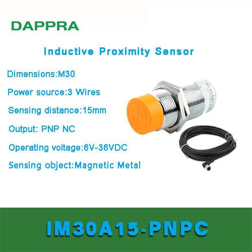 Jual M30 15mm NPN NC DC Connector Type Inductive Proximity Sensor OC03 ...