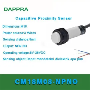 M18 8MM NPN NO DC Capacitive Proximity Sensor Replace CR18-8DN OC63
