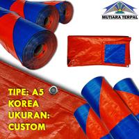 Gambar Terpal A5 Korea Custom Ukuran (Harga Per Meter Persegi) - Biru Orange, A5 Korea Custom dari Mutiara Terpal Kota Surabaya 1 Tokopedia