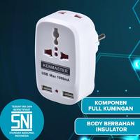Gambar Kenmaster Steker Colokan Serbaguna USB S0203 dari Homeklik Living Kota Bekasi 1 Tokopedia