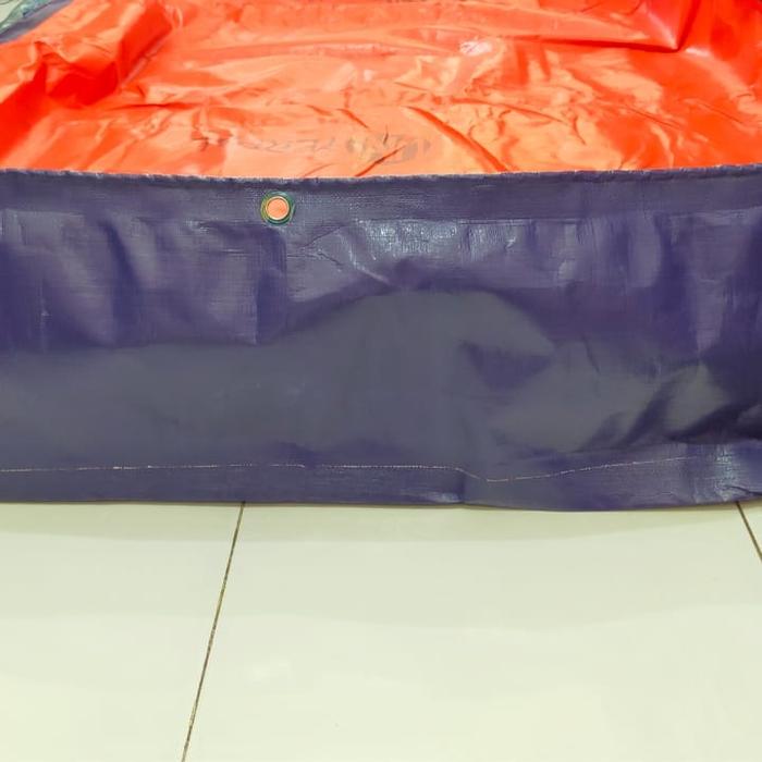 Gambar Terpal Kotak Kolam 4x4x1 A15 Biru Oren dari Terpalmurah888 Kota Surabaya Tokopedia