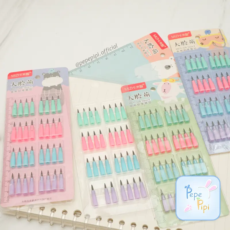 Isi Ulang Pensil Peluru ZC-201 Kucing Lantu Susun Bensia Refill Refil 2