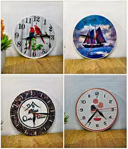 Jam dinding kayu unik, cantik elegant murah