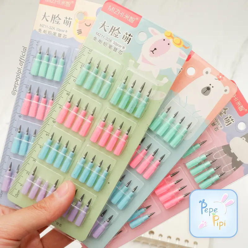 Isi Ulang Pensil Peluru ZC-201 Kucing Lantu Susun Bensia Refill Refil 3