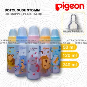 Botol Susu Peristaltic 120ml PIGEON - Botol Susu PIGEON 120ml Dot S