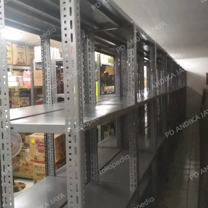 Rak siku 100cmx40cmx200cm pakai tiang siku 4x6 1