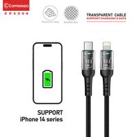 Gambar COPPER Kabel Data Transparan 35W PD - Type-C to Lightning | CP5006 dari Copper Samarinda Official Kota Samarinda 3 Tokopedia